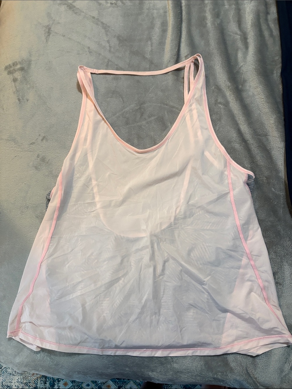lululemon athletica Light Pink Sheer Tank